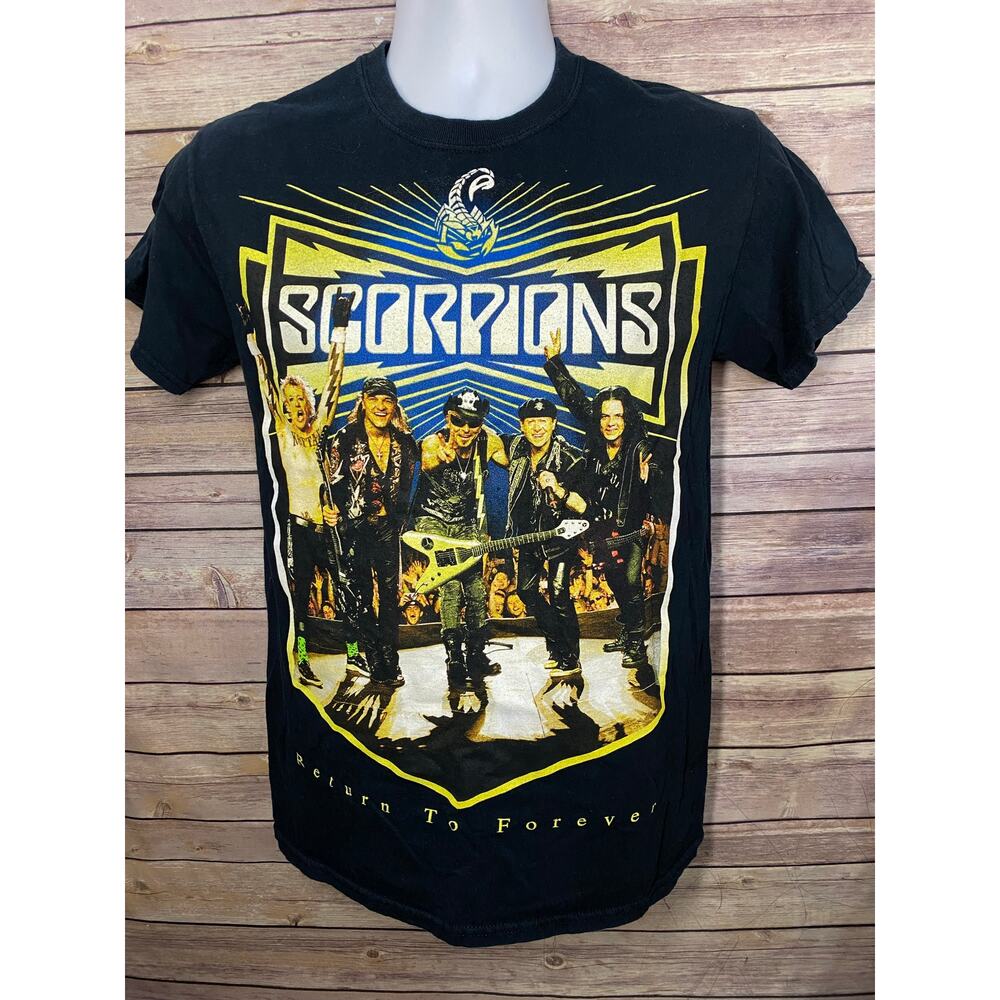 Scorpions 2015 Tour T-Shirt – Return to Forever Graphic Tee Size XS Black 16x25